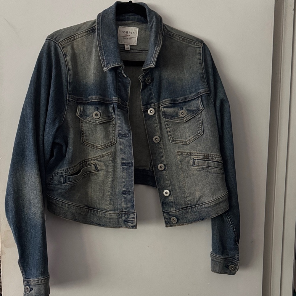 Torrid Faded Blue Denim Jacket